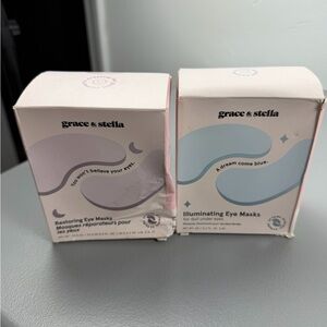 Grace & Stella Illuminating Under Eye Mask, Blue, 48 Pair, EXP: 5/27 & 8/27. New